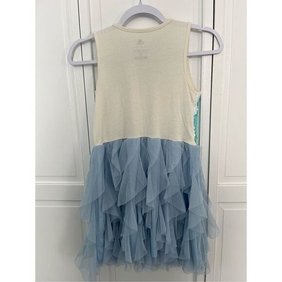 Disney Parks Frozen Elsa Flip Sequin TieredTulle Sleeveless Dress Size Large EUC - Picture 3 of 6